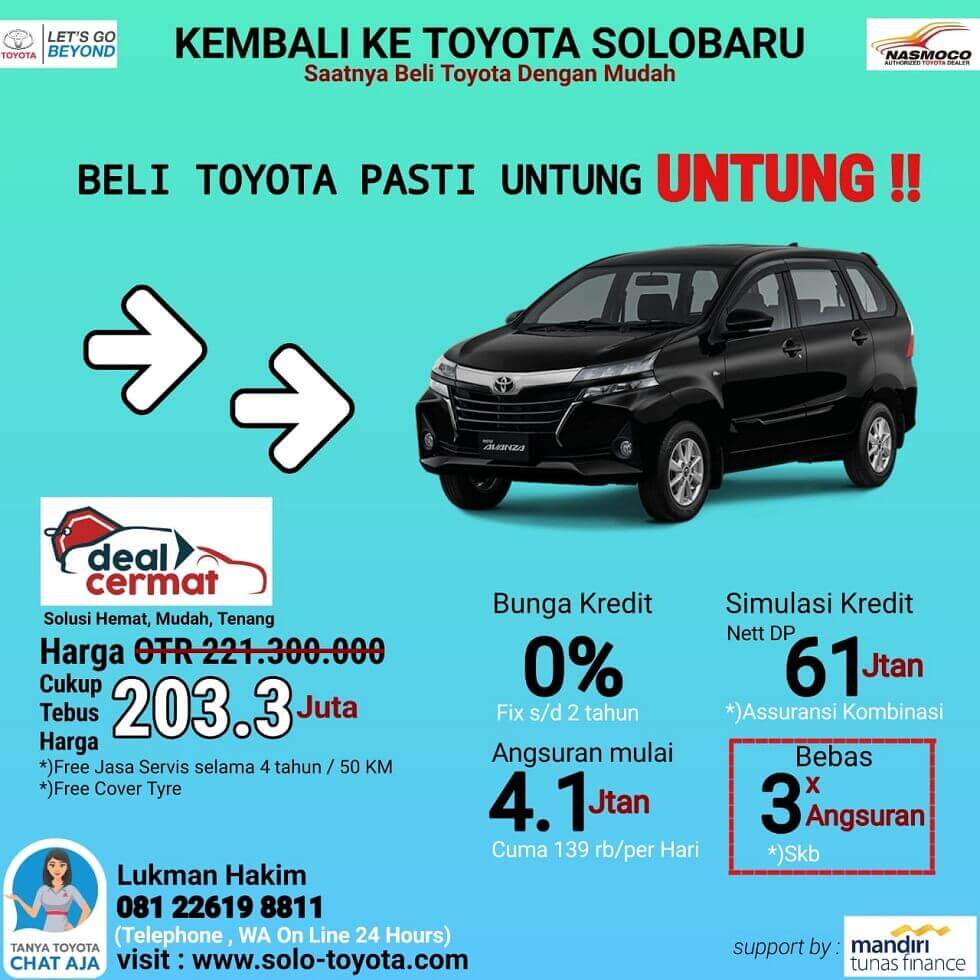 Tebus Harga Murah Mobil Toyota Avanza Di Dealer Toyota Solo