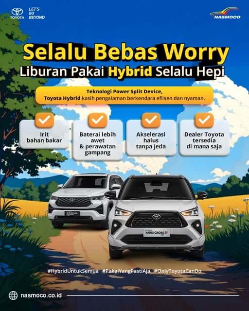 Selalu Bebas Worry, Liburan Nyaman dengan Toyota Hybrid di Toyota Solo